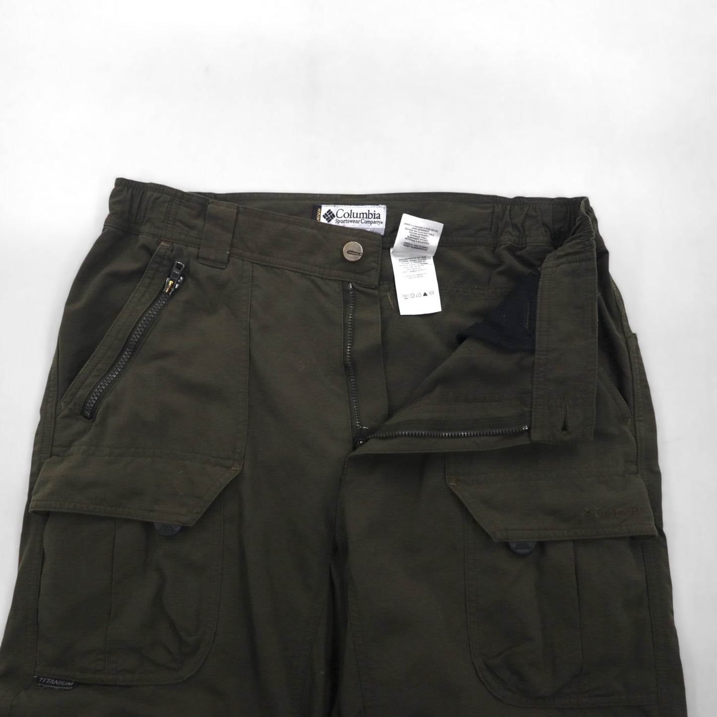 Columbia 2000s 2-Way Convertible Cargo Shorts, Size L, Nylon, TM8248 Titanium
