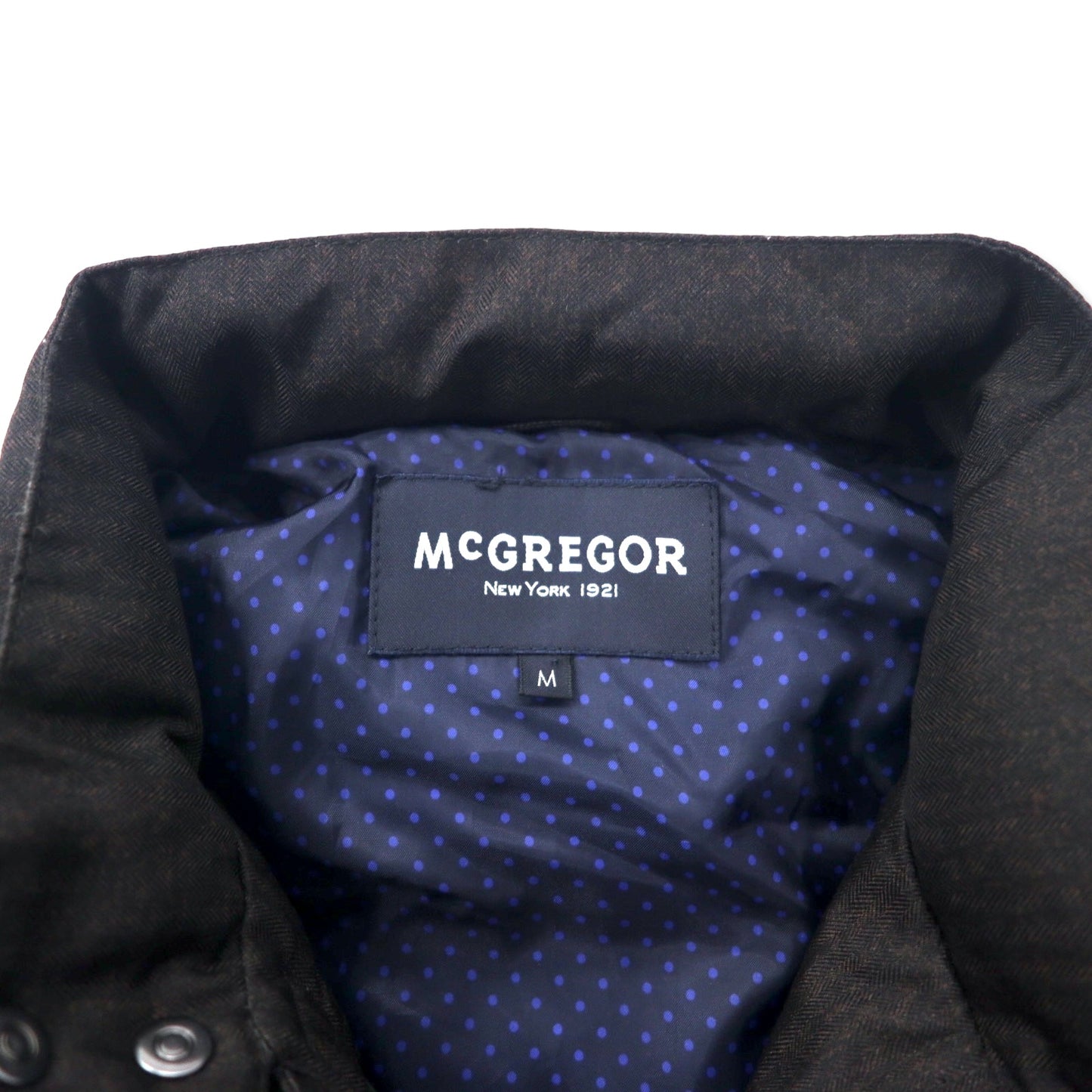 McGREGOR High Neck Puffer Blouson Puffer Jacket M Brown 