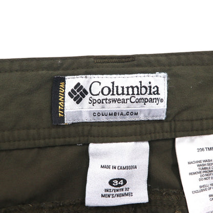 Columbia 2000s 2-Way Convertible Cargo Shorts, Size L, Nylon, TM8248 Titanium