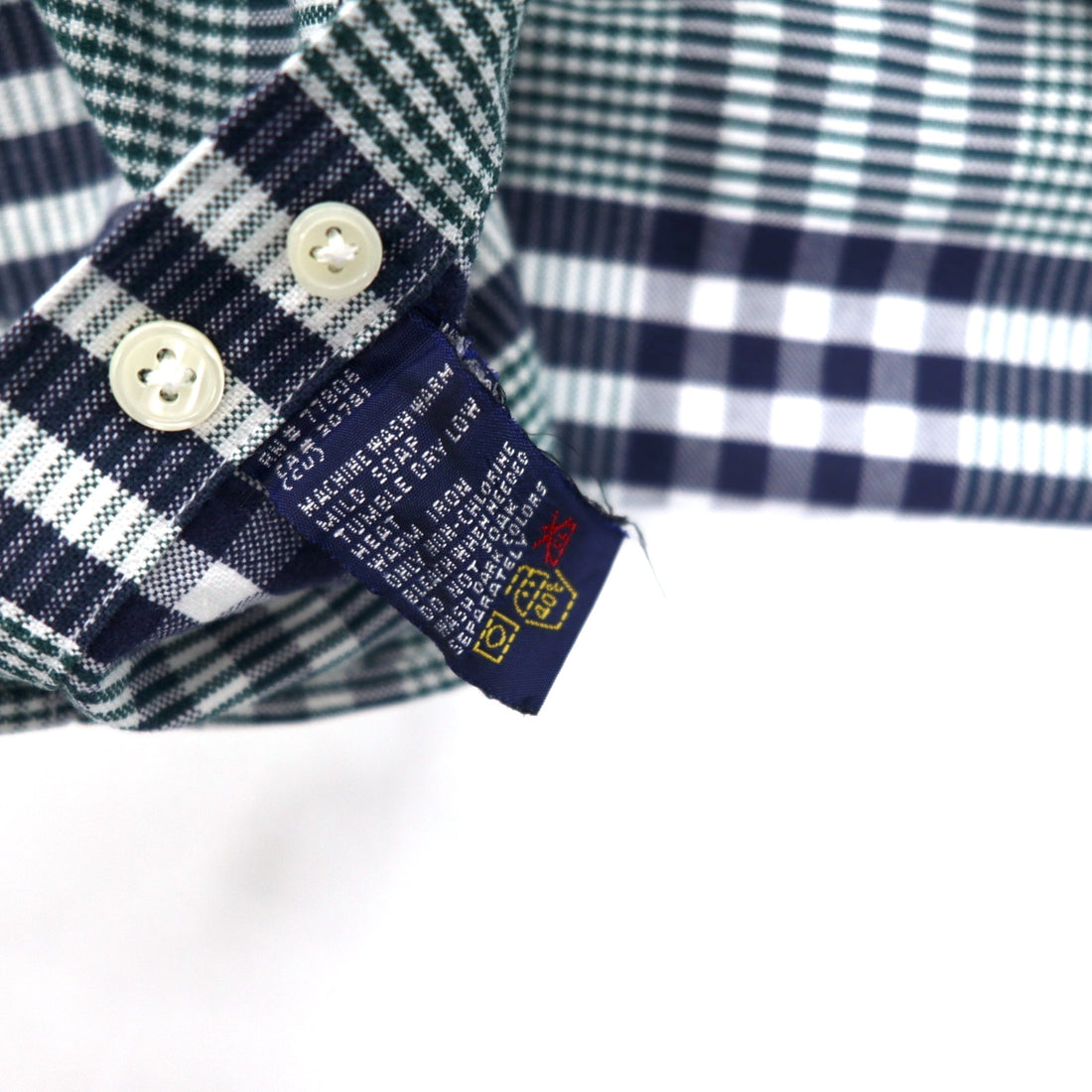 TOMMY HILFIGER 90s Button-down Shirt, XL, Navy, Check, Cotton, One-Point Logo Embroidery, Big Size