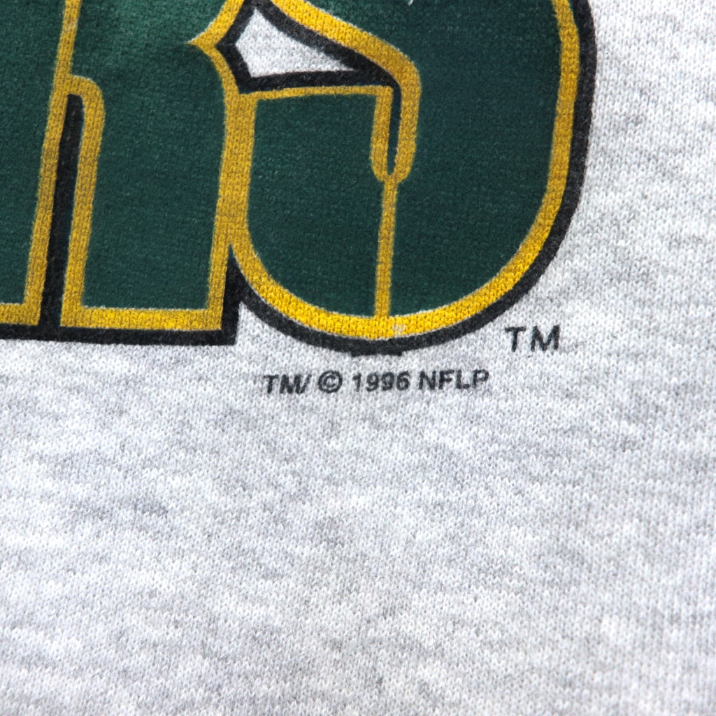 LOGO7 90s USA Made NFL Sweatshirt L Gray GREEN BAY PACKERS Green Bay Packers