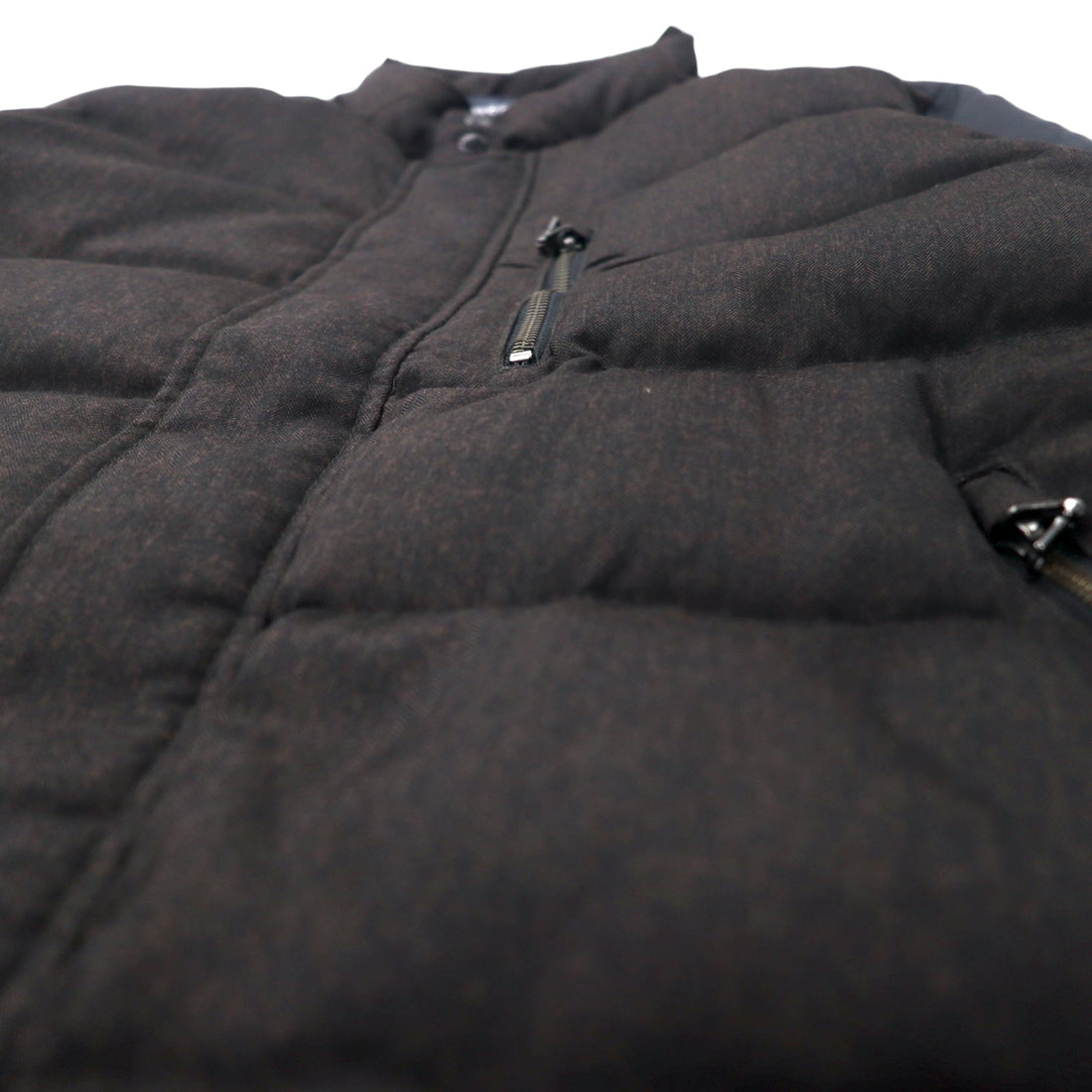 McGREGOR High Neck Down Blouson Down Jacket M Brown Herringbone Polyester 111137903