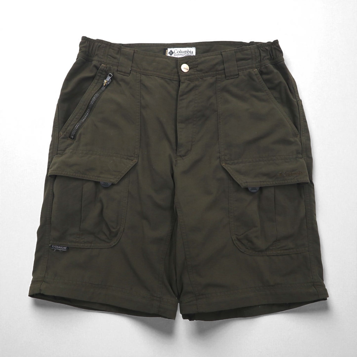 Columbia 2000s 2-Way Convertible Cargo Shorts, Size L, Nylon, TM8248 Titanium