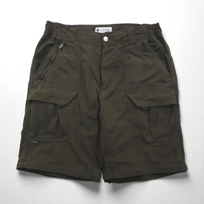 Columbia 2000s 2-Way Convertible Cargo Shorts, Size L, Nylon, TM8248 Titanium