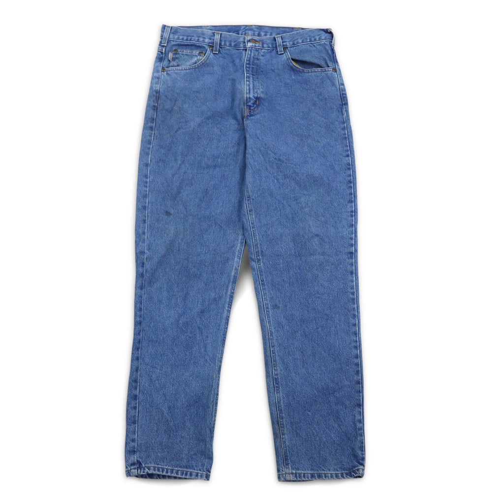 carhartt テーパード デニムパンツ L インディゴ ブルー TRADITIONAL FIT B18 STW ニカラグア製