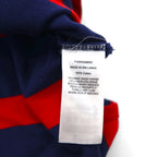 POLO RALPH LAUREN Striped Polo Shirt S Navy Red Pique CUSTOM FIT Small Pony Embroidery
