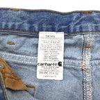 carhartt テーパード デニムパンツ L インディゴ ブルー TRADITIONAL FIT B18 STW ニカラグア製