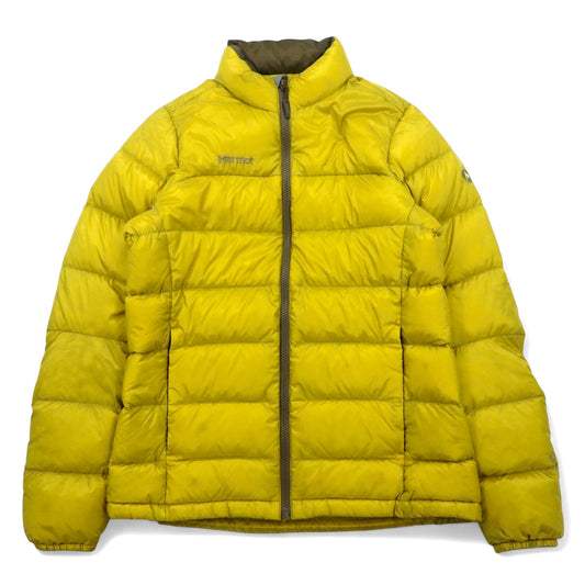 Marmot 830フィルパワー ダウンジャケット L イエロー ナイロン Trans Down Jacket MJD-F3524W