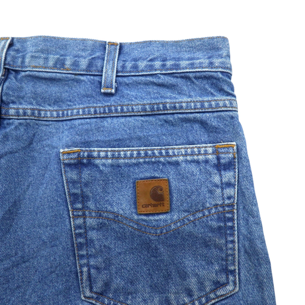carhartt テーパード デニムパンツ L インディゴ ブルー TRADITIONAL FIT B18 STW ニカラグア製