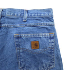 carhartt テーパード デニムパンツ L インディゴ ブルー TRADITIONAL FIT B18 STW ニカラグア製