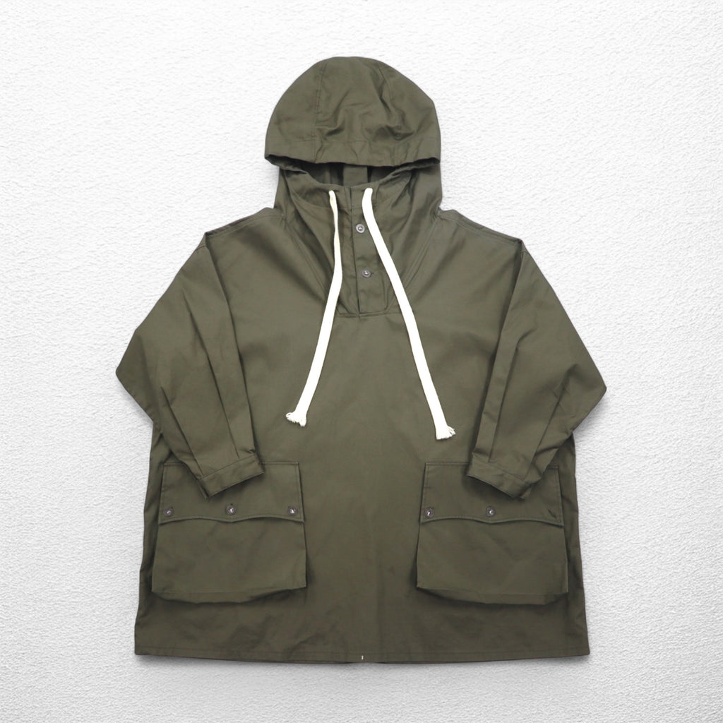 SOUMO Anorak Over Jacket L Ventile Cotton Khaki 10-SJ-001 Made in Japan