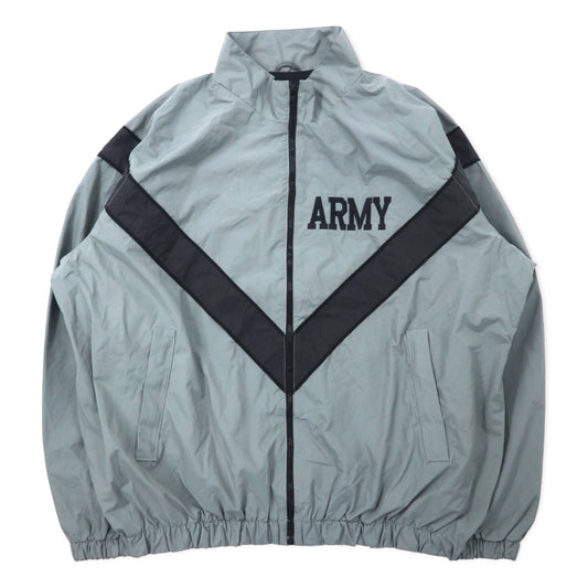 US ARMY 90年代 IPFU トレーニングジャケット M/L グレー ナイロン ミリタリー Physical Training Jacket 8415-01-465-4668 SKILCRAFT