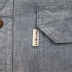 carhartt ボタンダウン シャンブレー ワークシャツ L ブルー FORT L/S CHAMBRAY SHIRT ダブル ポケット S202 RELAXED FIT