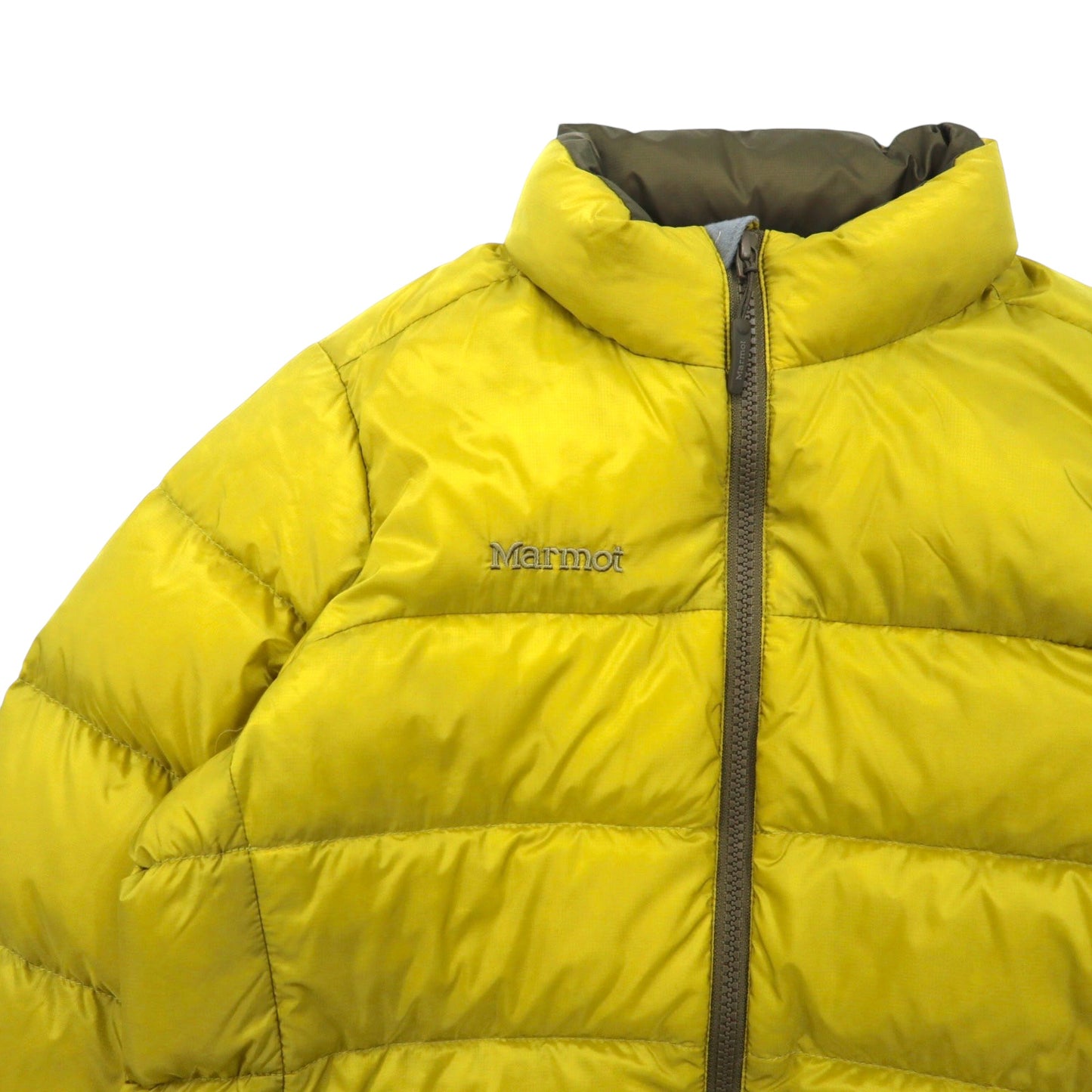 Marmot 830フィルパワー ダウンジャケット L イエロー ナイロン Trans Down Jacket MJD-F3524W