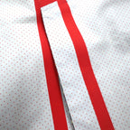 Paul Smith BLACK Rubberized Trench Coat L Navy All-over Dot Pattern Double Breasted Belted Waterproof