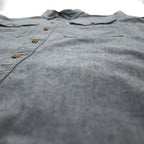 carhartt ボタンダウン シャンブレー ワークシャツ L ブルー FORT L/S CHAMBRAY SHIRT ダブル ポケット S202 RELAXED FIT