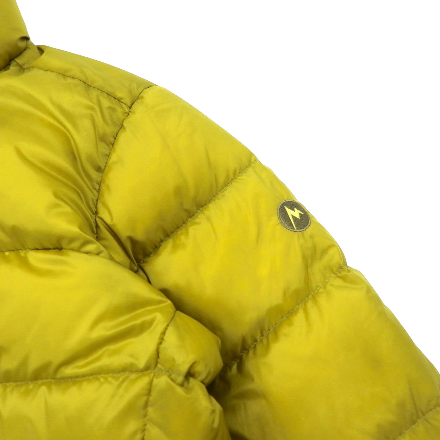 Marmot 830フィルパワー ダウンジャケット L イエロー ナイロン Trans Down Jacket MJD-F3524W