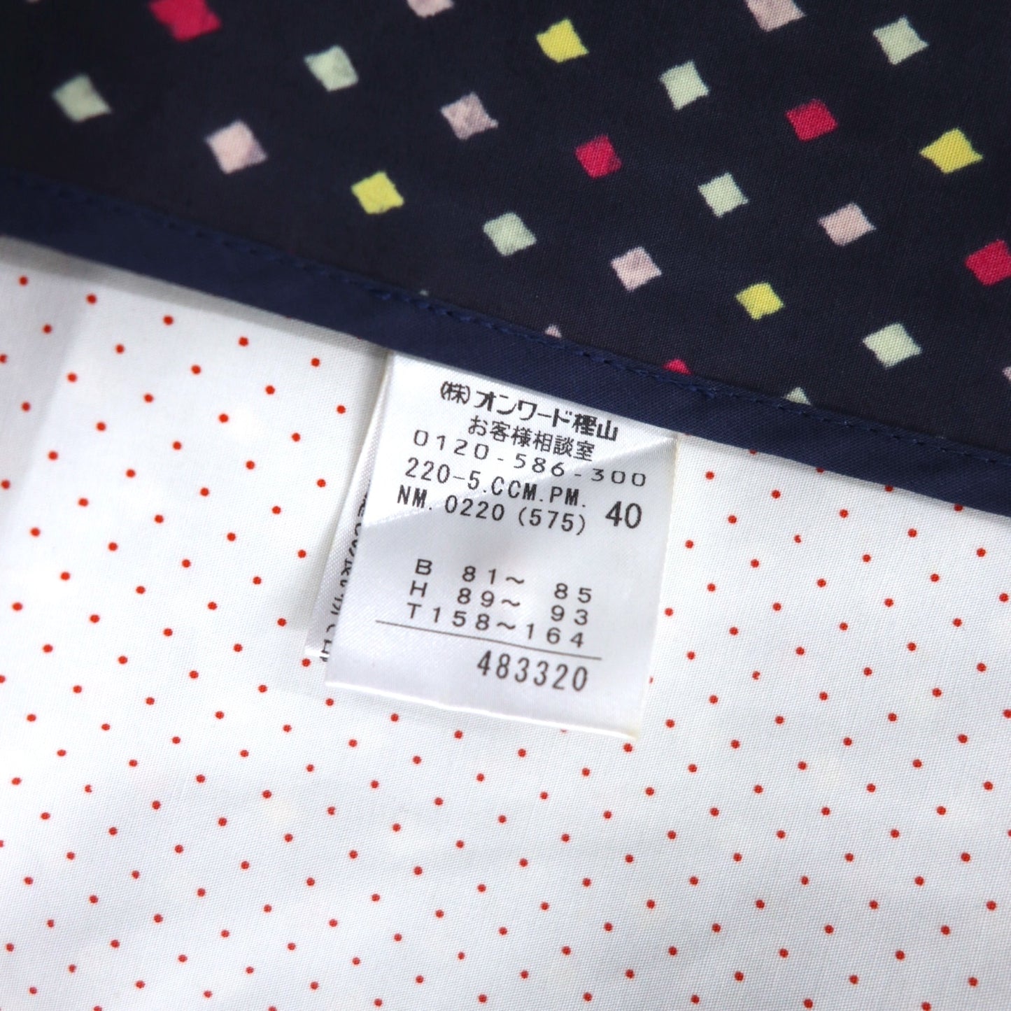 Paul Smith BLACK Rubberized Trench Coat L Navy All-over Dot Pattern Double Breasted Belted Waterproof