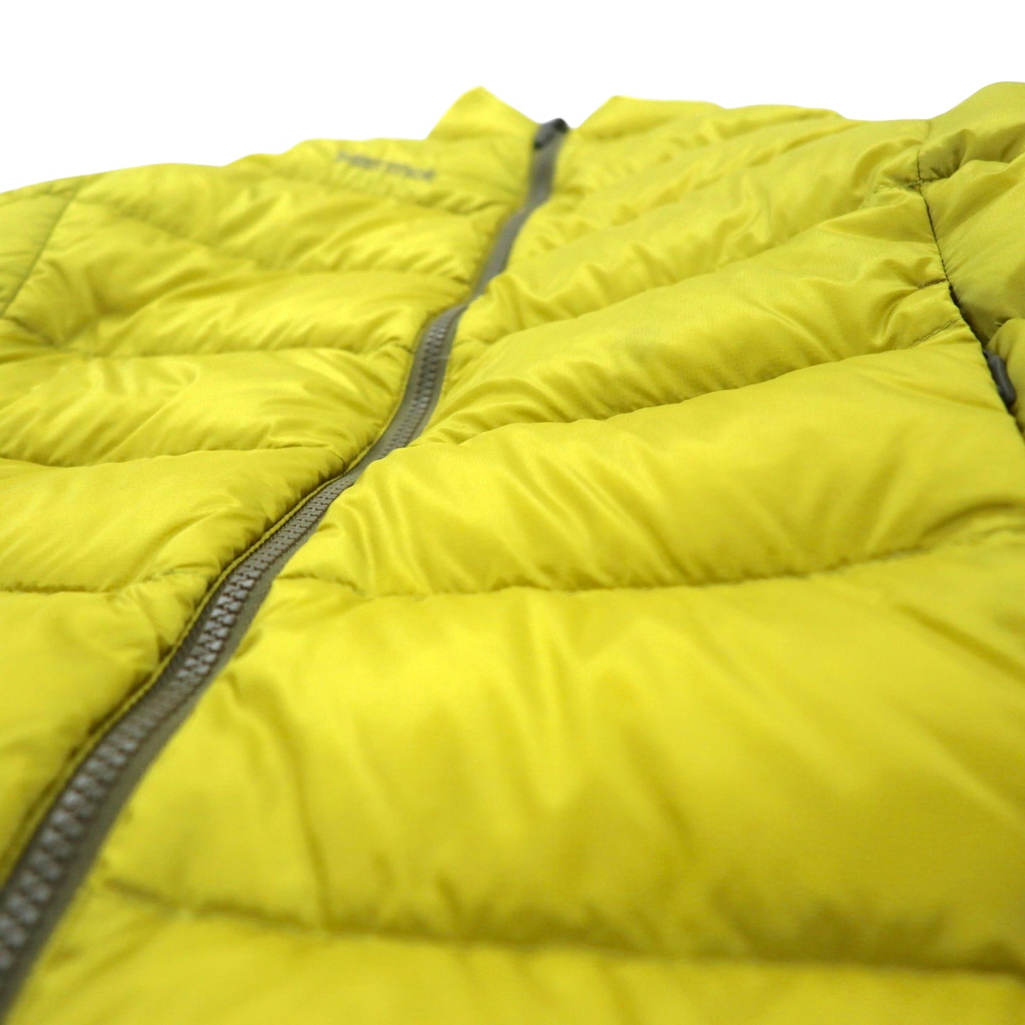 Marmot 830フィルパワー ダウンジャケット L イエロー ナイロン Trans Down Jacket MJD-F3524W