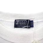 Polo Ralph Lauren 90s Made in USA Sweatshirt L White Small Pony Embroidery Deadstock Unused