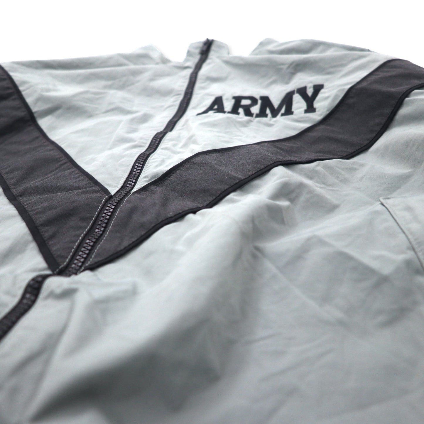 US ARMY 90年代 IPFU トレーニングジャケット M/L グレー ナイロン ミリタリー Physical Training Jacket 8415-01-465-4668 SKILCRAFT