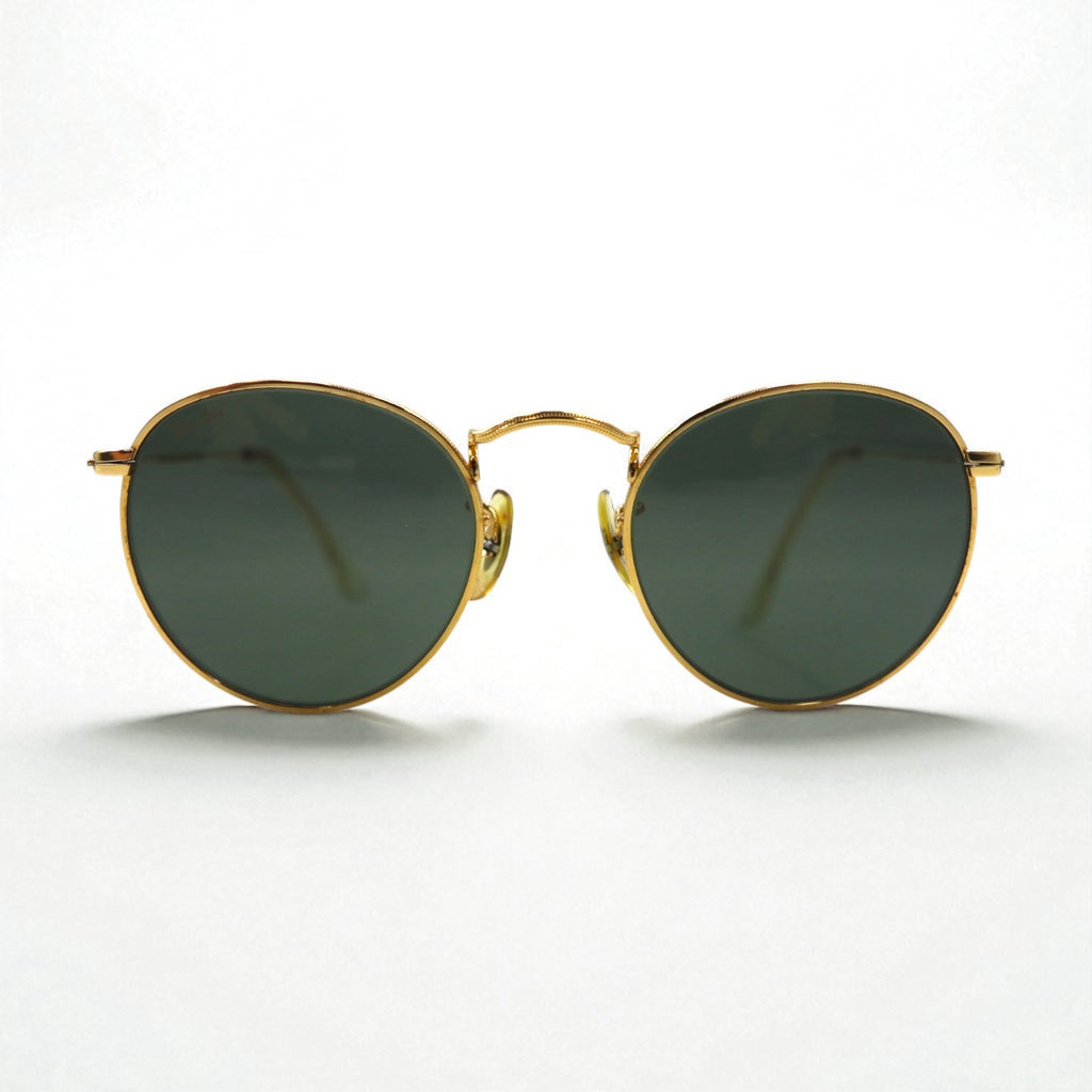 Ray-Ban USA Made Bausch &amp; Lomb Vintage Boston Sunglasses, Metal Frame, Round, W1573 VSBJ, B&amp;L