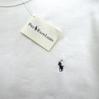 Polo Ralph Lauren 90s Made in USA Sweatshirt L White Small Pony Embroidery Deadstock Unused