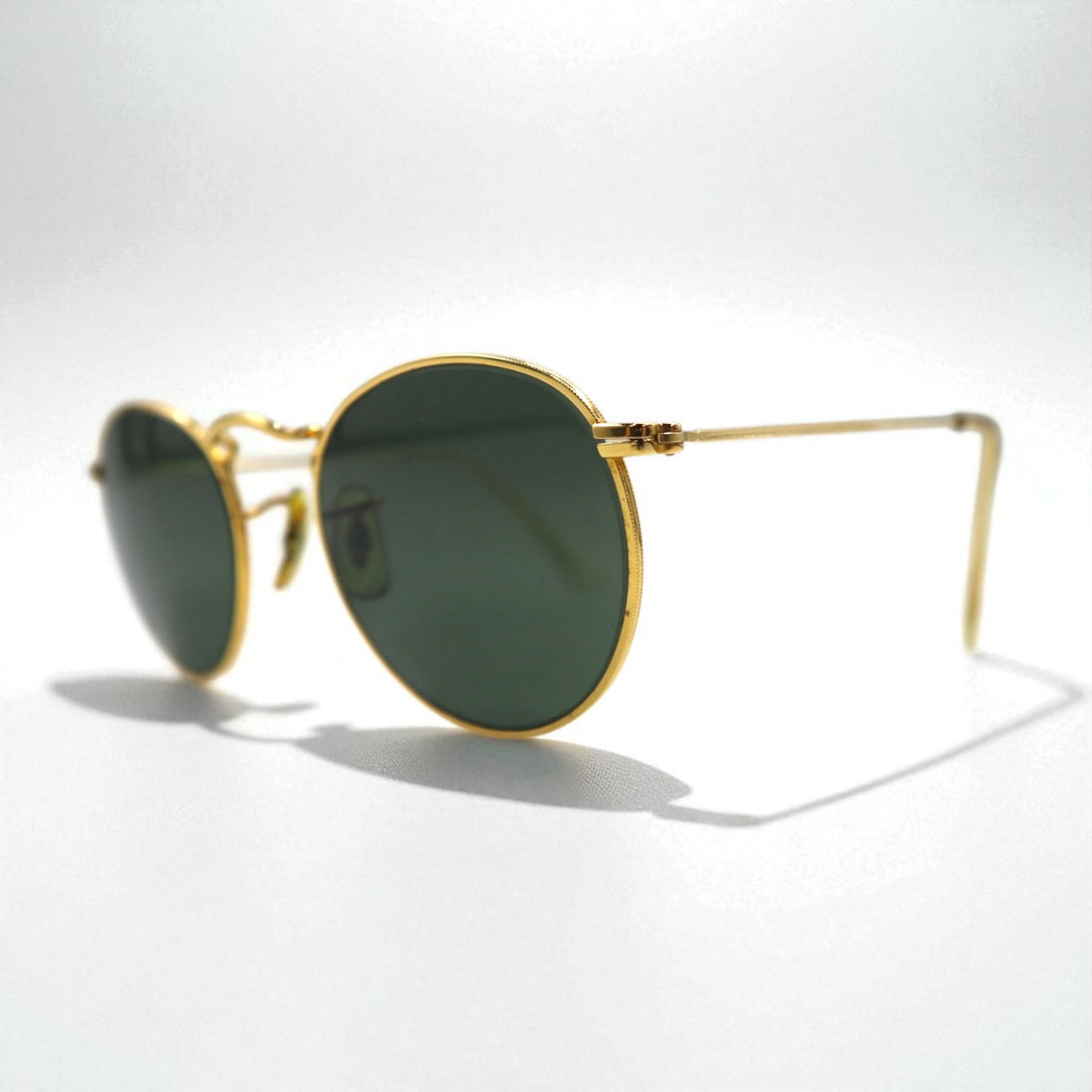 Ray-Ban USA Made Bausch &amp; Lomb Vintage Boston Sunglasses, Metal Frame, Round, W1573 VSBJ, B&amp;L