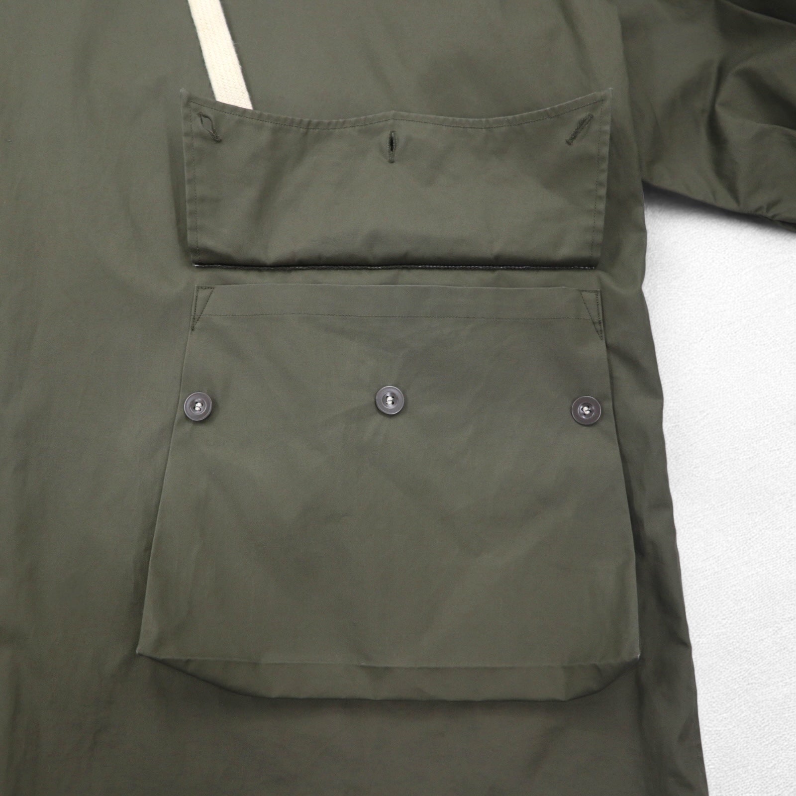 SOUMO Anorak Over Jacket L Ventile Cotton Khaki 10-SJ-001 Made in Japan