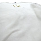 Polo Ralph Lauren 90s Made in USA Sweatshirt L White Small Pony Embroidery Deadstock Unused