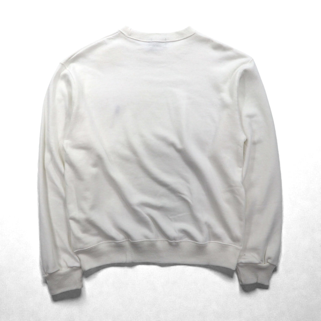 Polo Ralph Lauren 90s Made in USA Sweatshirt L White Small Pony Embroidery Deadstock Unused