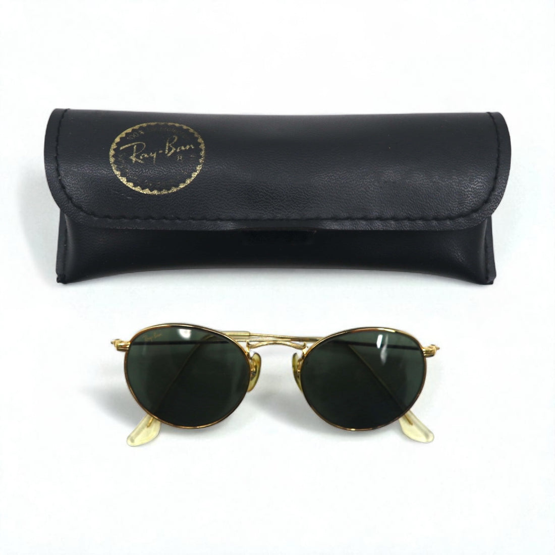 Ray-Ban USA Made Bausch &amp; Lomb Vintage Boston Sunglasses, Metal Frame, Round, W1573 VSBJ, B&amp;L