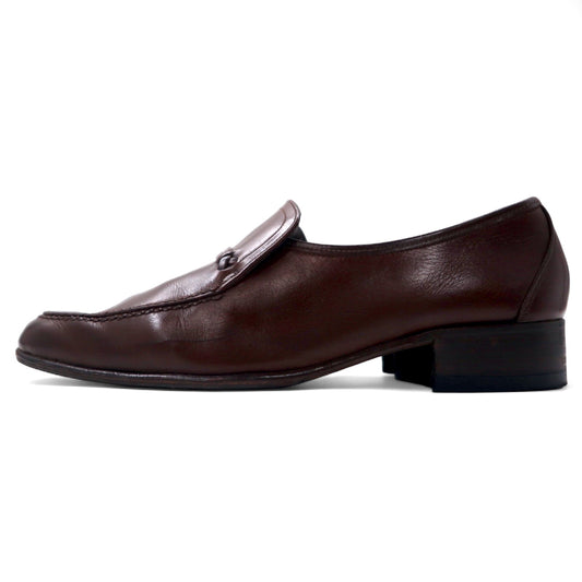 日本然リトテ-古着オンライン-BALLY スイス製 ローファー 26.5cm ブラウン レザー J 2288-BALLY Switzerland Made Loafers US8.5 Brown Leather J 2288