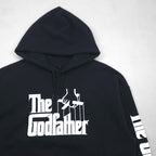The Godfather Movie Print Pullover Hoodie, Size L, Black, RIPPLE JUNCTION