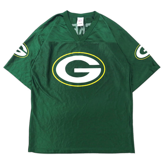 日本然リトテ-古着オンライン-NFL Green Bay Packers ゲームシャツ M グリーン ポリエステル グリーンベイ・パッカーズ-NFL GREEN BAY PACKERS Game Shirt M Green Polyester Green Bay Packers