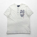 Polo by Ralph Lauren ヘンリーネック Tシャツ XL ホワイト 染み込みプリント ナンバリング CUSTOM FIT