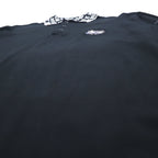 GREEN CLUBS x Warner Bros 90s Long Sleeve Polo Shirt XL Black Pique Looney Tunes Sylvester Cat Made in Japan