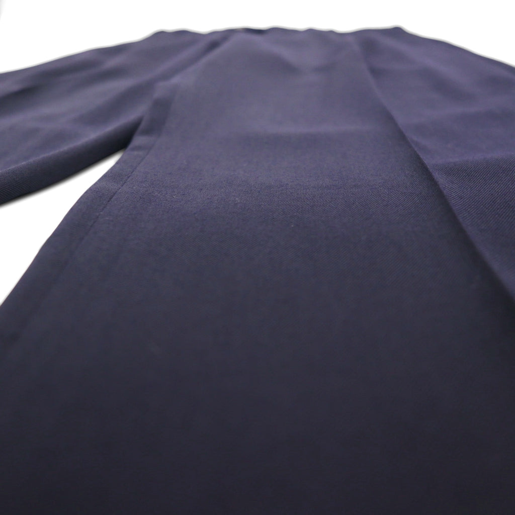 TOMMY HILFIGER 90s 2-pleat wide-leg slacks, size L, navy wool gabardine