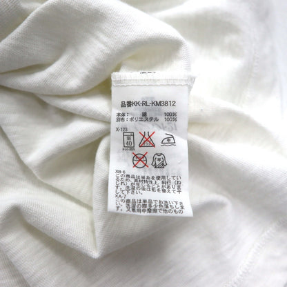 Polo by Ralph Lauren Henley T-shirt, XL, White, Infused Print, Numbering, CUSTOM FIT