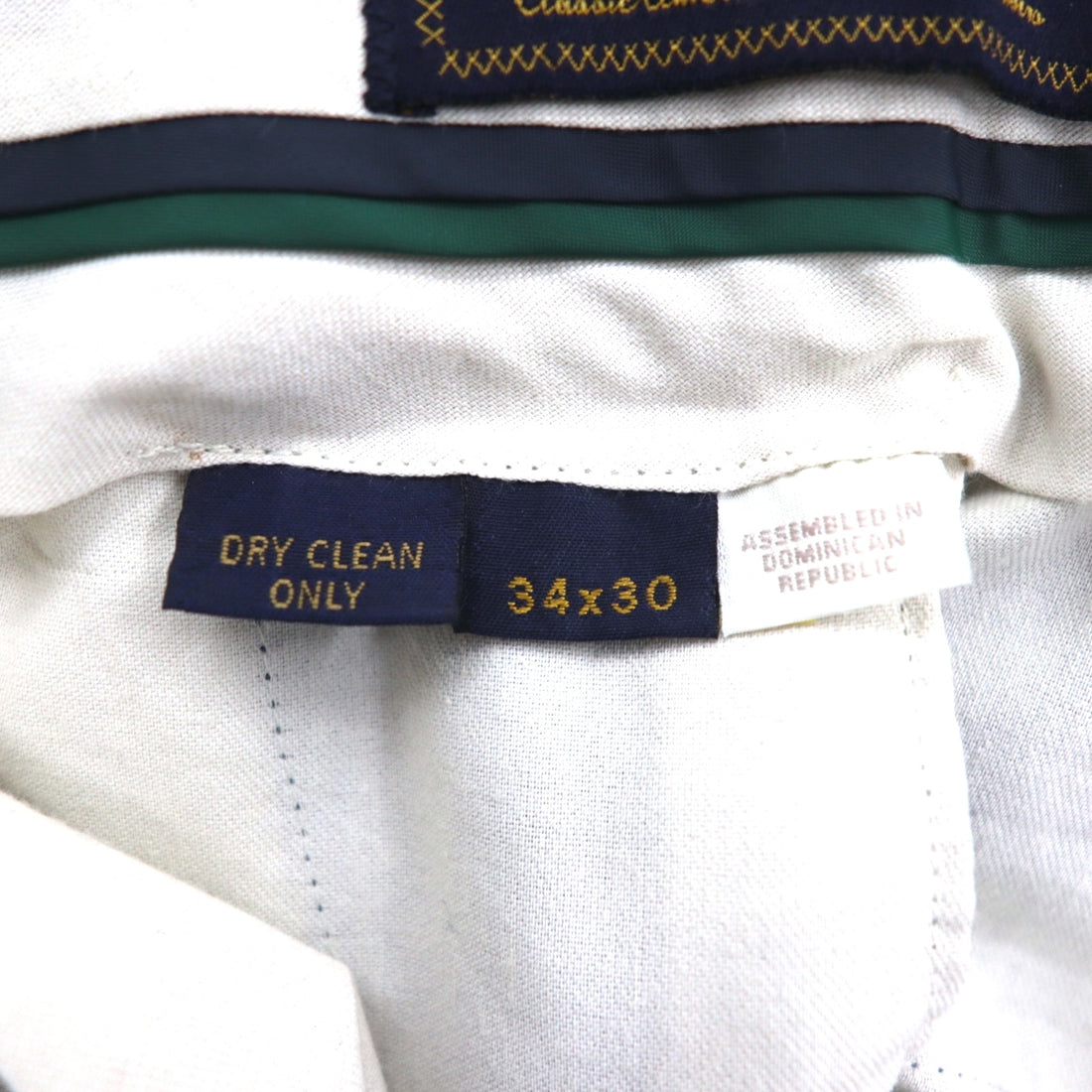 TOMMY HILFIGER 90年代 2タック ワイド スラックスパンツ L ネイビー ウール ギャバジン