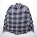 Eddie Bauer 90s Button-Down Shirt, Size L, Navy Cotton, Check, Chest Pocket