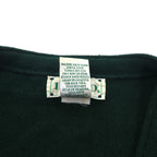 IZOD 90年代 アクリル ニット Vネック カーディガン L グリーン ワンポイントロゴ