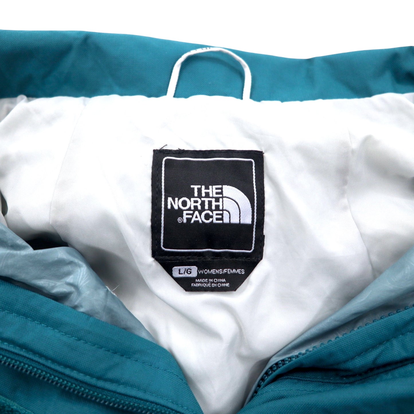 THE NORTH FACE マウンテンパーカー L ブルー ナイロン HYVENT 防水 透湿 ジップインジップ搭載 フード着脱式 ダブルジップ US規格