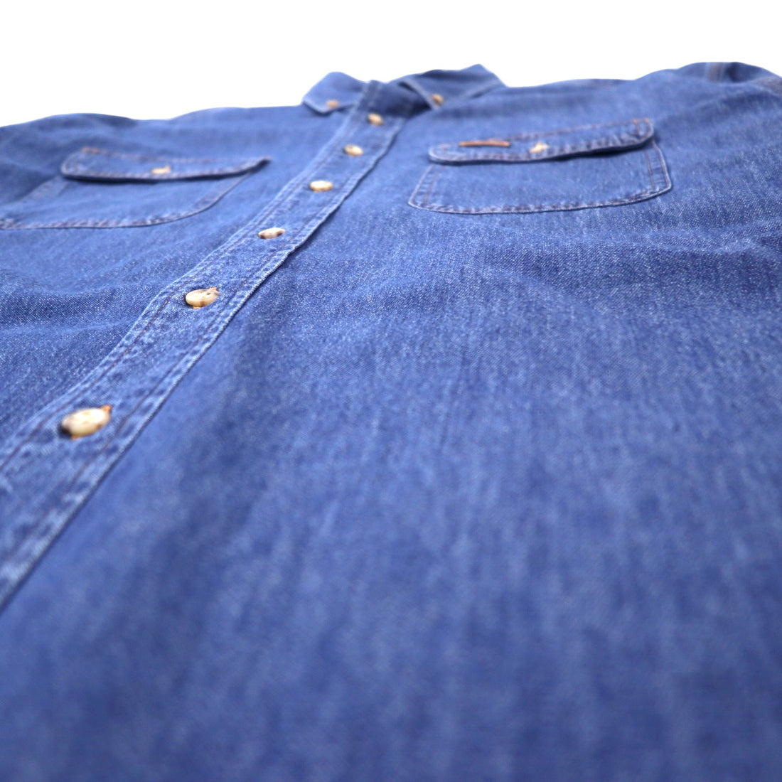 Carhartt denim button down shirt XL blue cotton big size