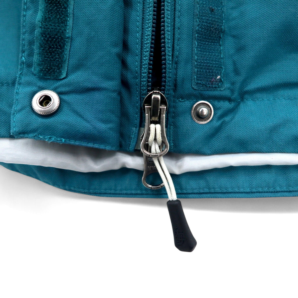 THE NORTH FACE マウンテンパーカー L ブルー ナイロン HYVENT 防水 透湿 ジップインジップ搭載 フード着脱式 ダブルジップ US規格