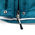 THE NORTH FACE マウンテンパーカー L ブルー ナイロン HYVENT 防水 透湿 ジップインジップ搭載 フード着脱式 ダブルジップ US規格