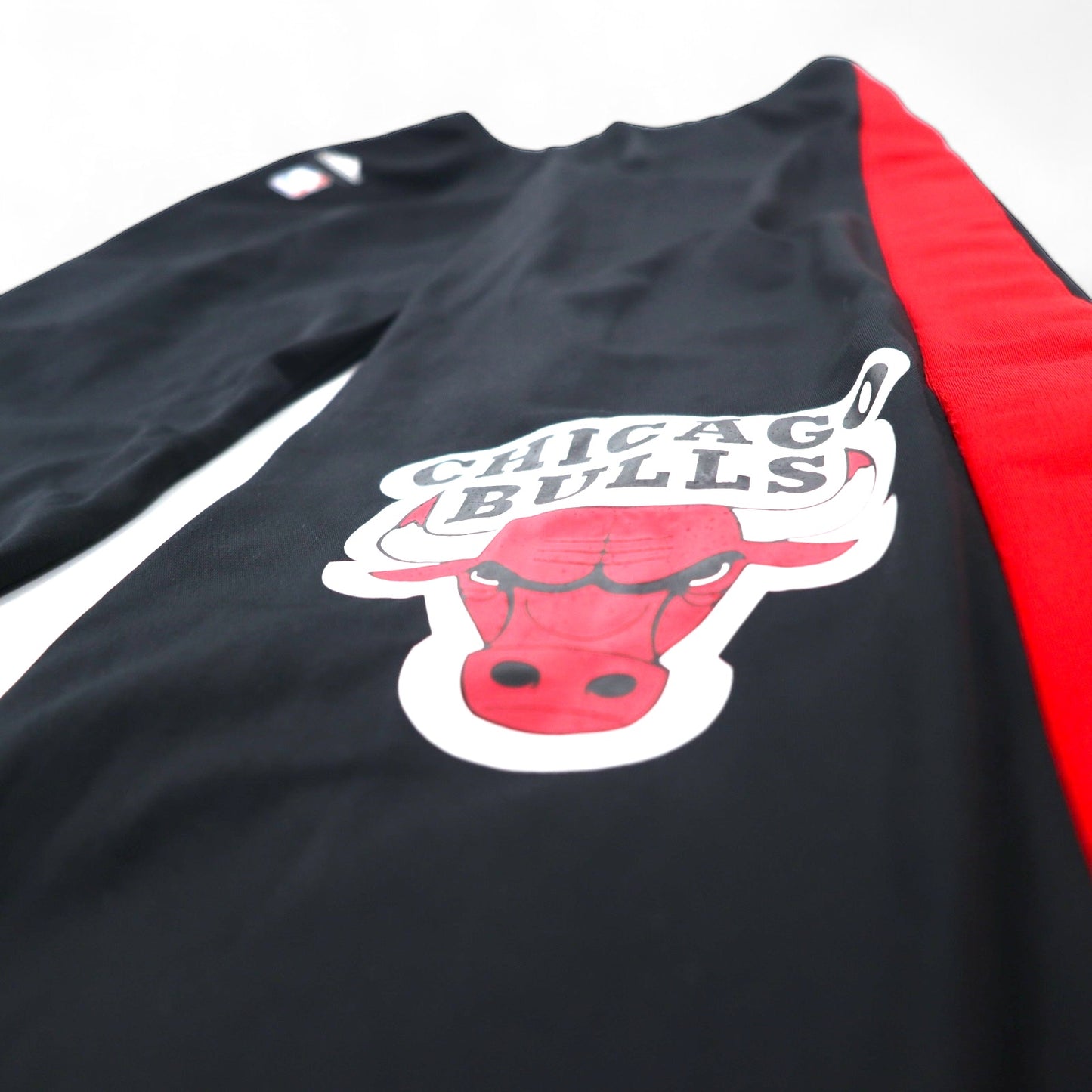 adidas ゲームパンツ トラックパンツ ジャージ 176 ブラック サイドライン スリット スナップボタン NBA CHICAGO BULLS シカゴブルズ 未使用品