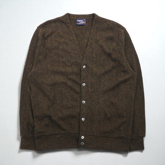 90s USA Vintage Knit Cardigan Cypress Links 90年代 USA製 ニット カーディガン L ブラウン アクリル