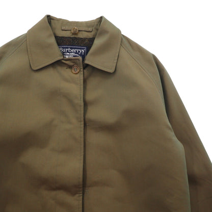 BURBERRY 英国製 90年代 ヴィンテージ 3WAY レイヤード ステンカラーコート M フーデッドベスト ヨーク 一枚袖 玉虫色 裏地ツイード イギリス製