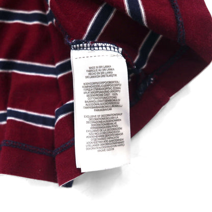 POLO RALPH LAUREN Multi-border Pocket T-shirt S Multi-color Cotton RLFC Logo Embroidery Made in Sri Lanka